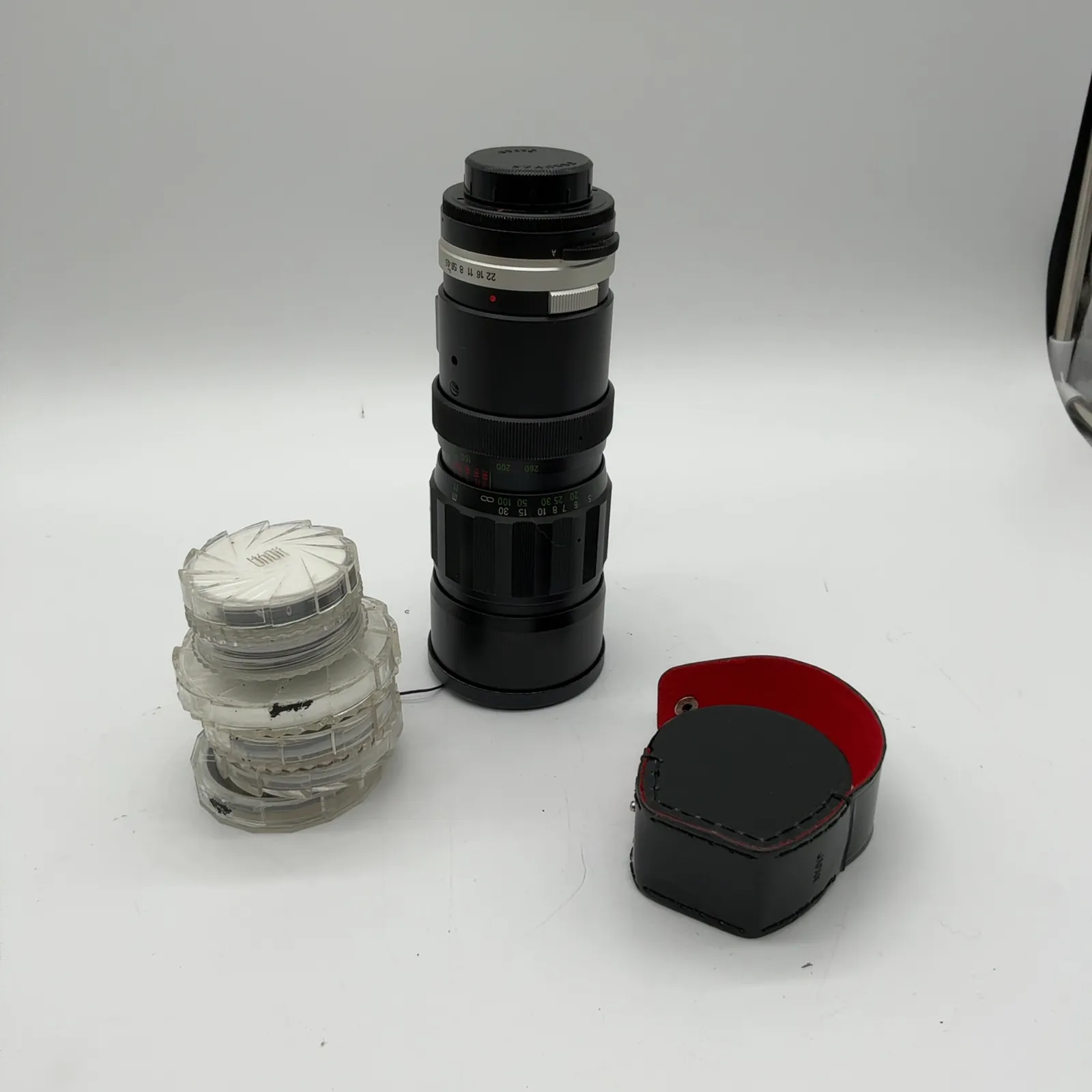 Vintage Soligor Manual Telephoto Lens with Filters