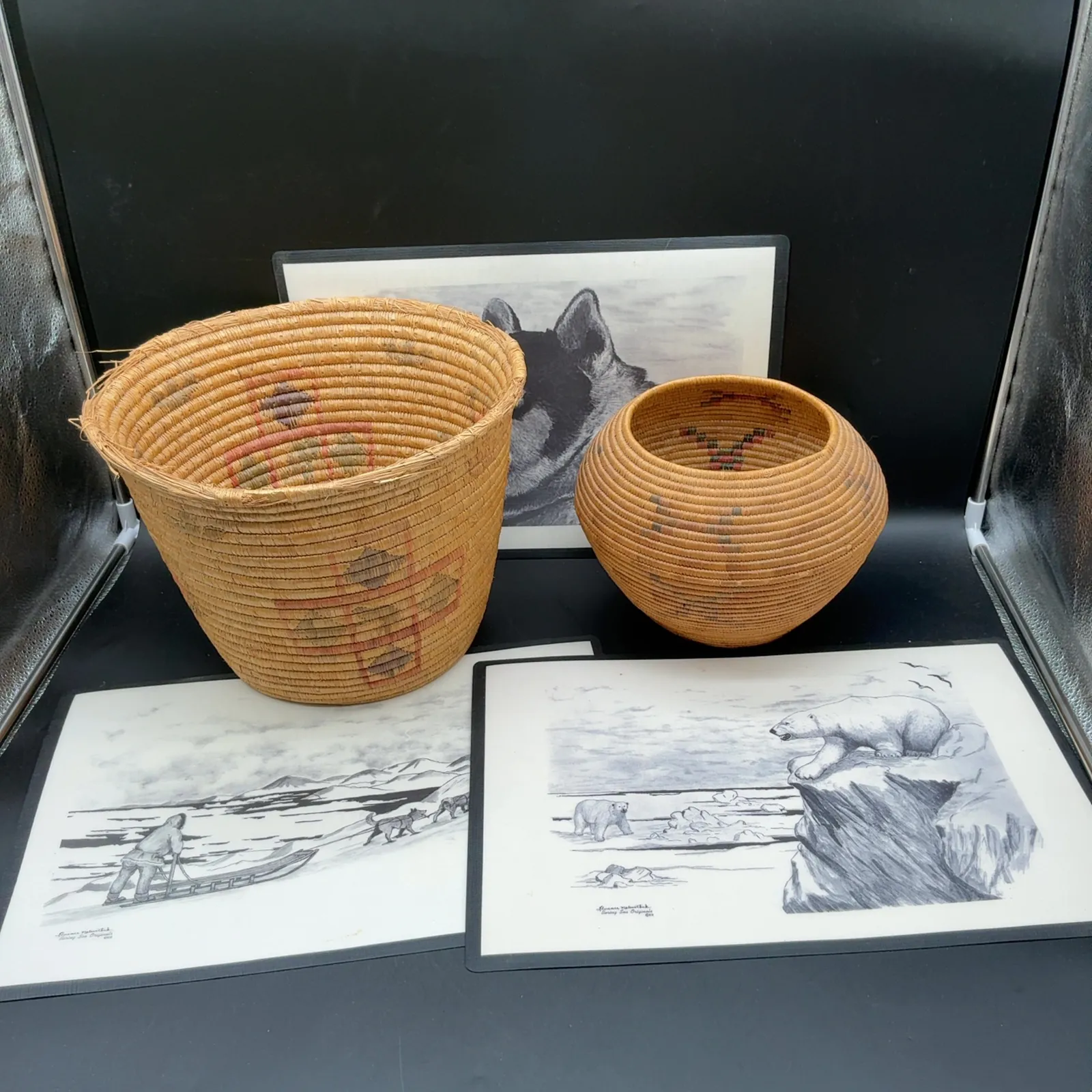 Florence Malewotkuk Placemats & Coiled Baskets