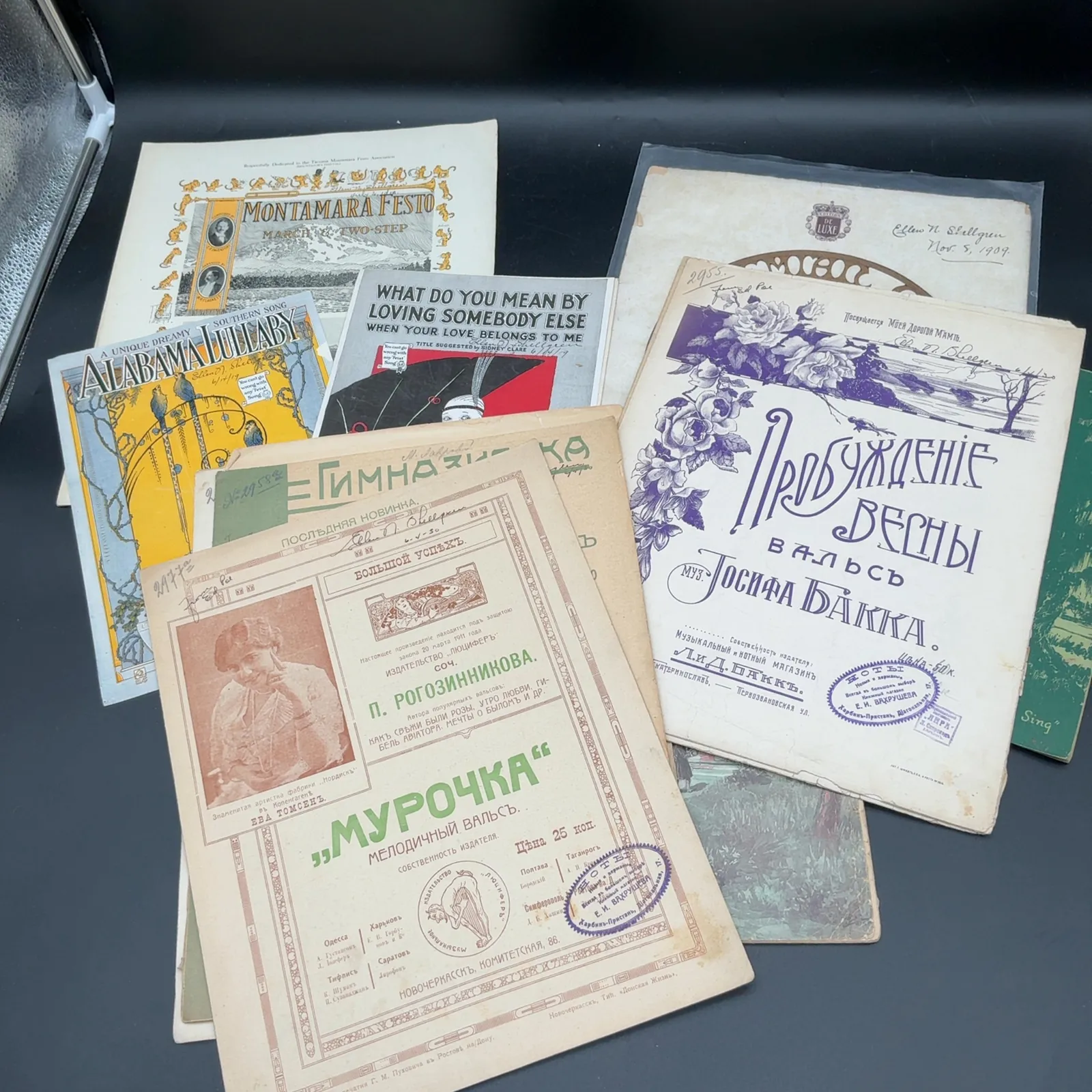 Antique Russian & American Sheet Music Collection
