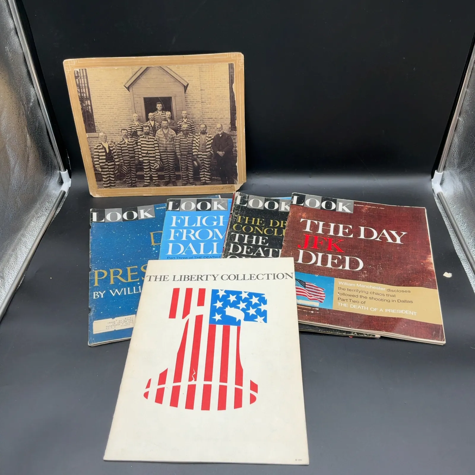 1967 JFK LOOK Magazines, Liberty Print & Prison Photo