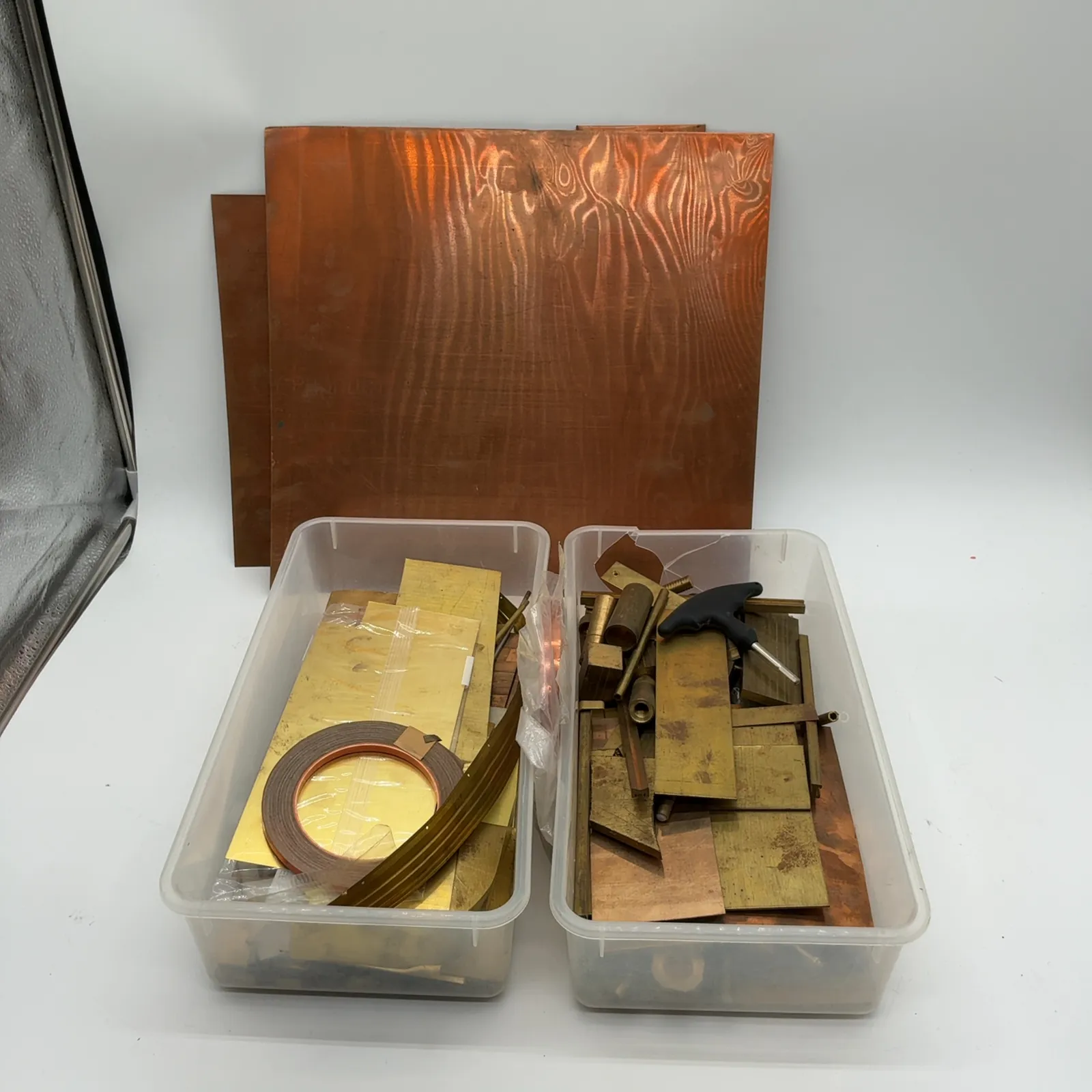 Vintage Brass Copper Jeweler's Metalsmithing Lot