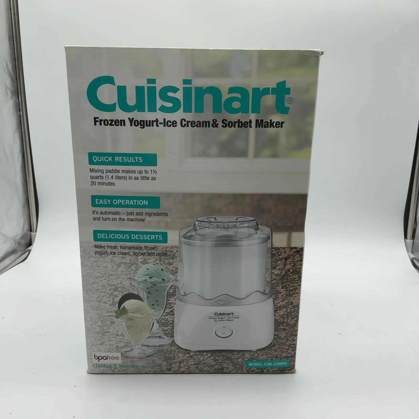 Cuisinart CIM-22WPC 1.5-Quart Ice Cream Maker