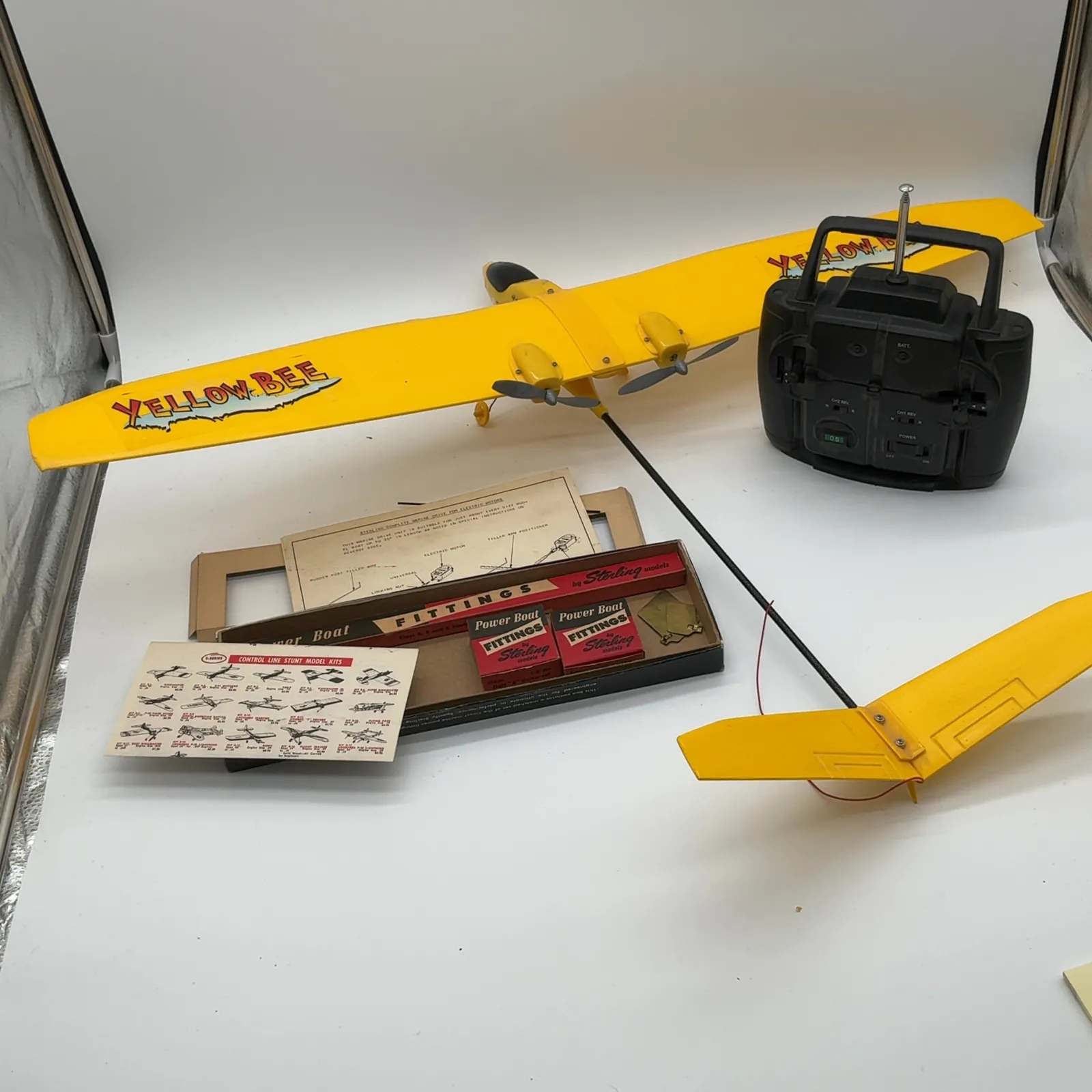 Yellow Bee Twin-Motor RC Plane with Transmitter