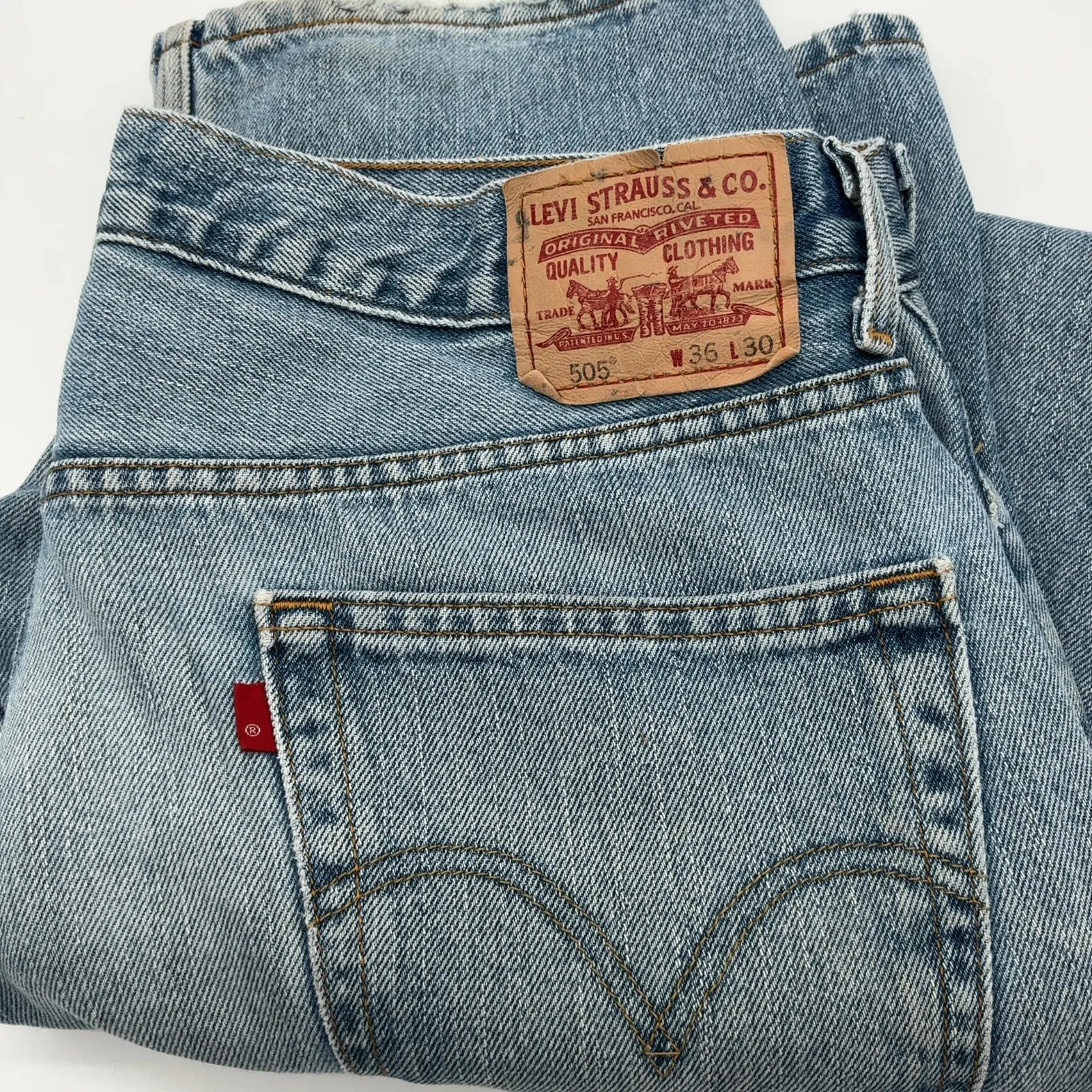 Levi's 505 Regular Fit Faded Jeans W36 L30