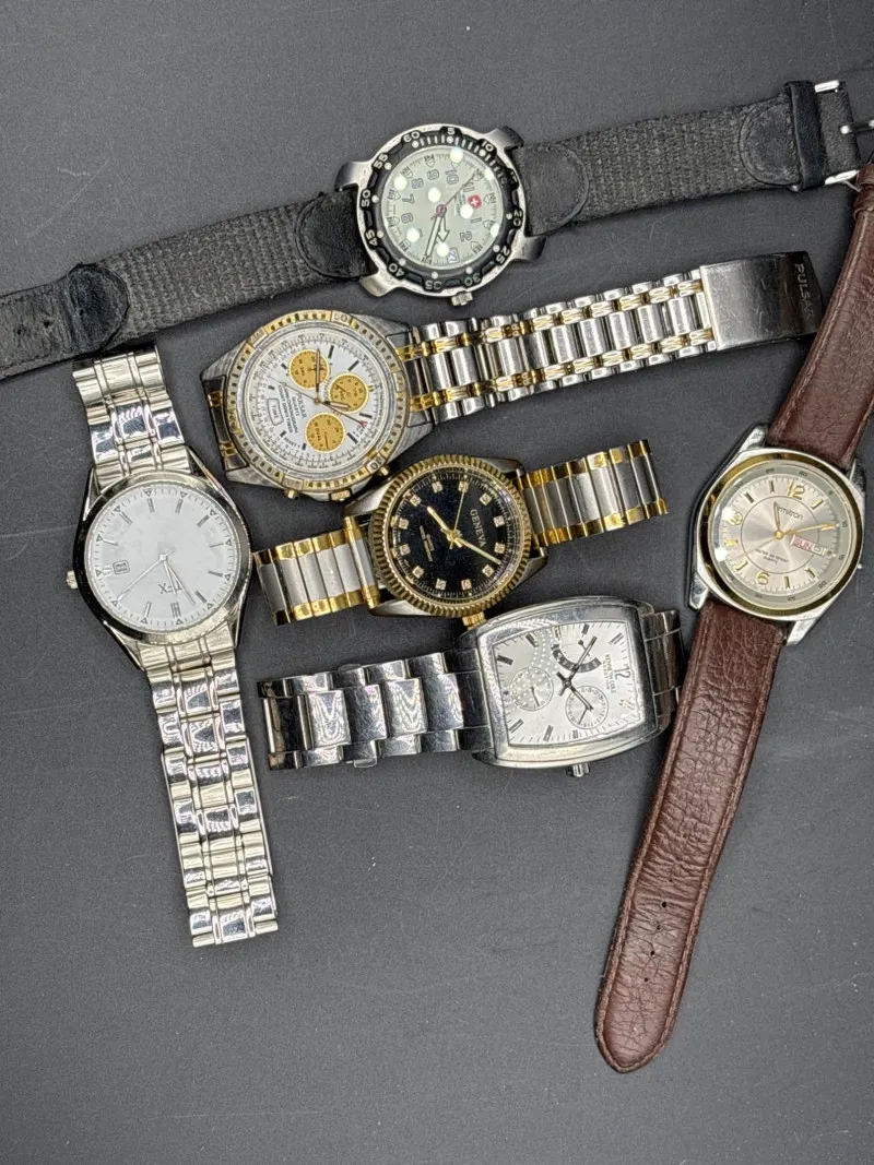 Men’s Watch Lot – Seiko, Citizen & More | Mixed Styles - Sequim Estate Auction – A Life of Adventure & Humor | Ocean Bid Auction