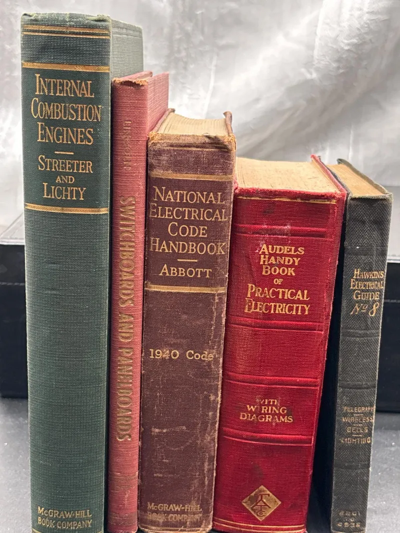 Vintage Electrical & Mechanical Books Code Handbook Lot - Sequim Estate Auction – A Life of Adventure & Humor | Ocean Bid Auction