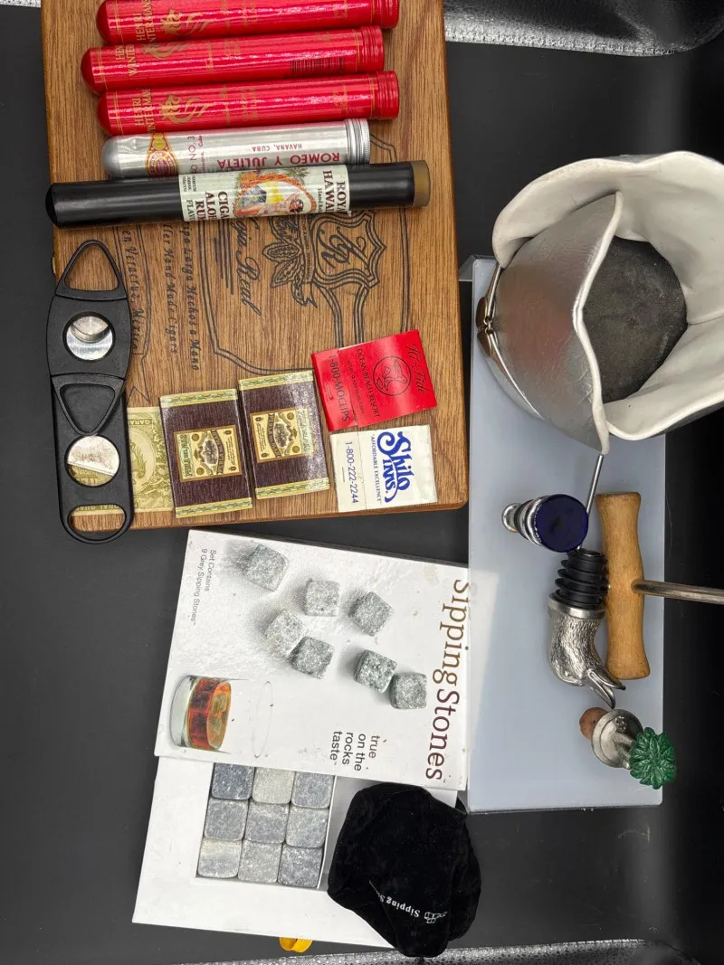 Cigar & Bar Accessories Lot – Cutters, Stoppers, Stones & More - Sequim Estate Auction – A Life of Adventure & Humor | Ocean Bid Auction