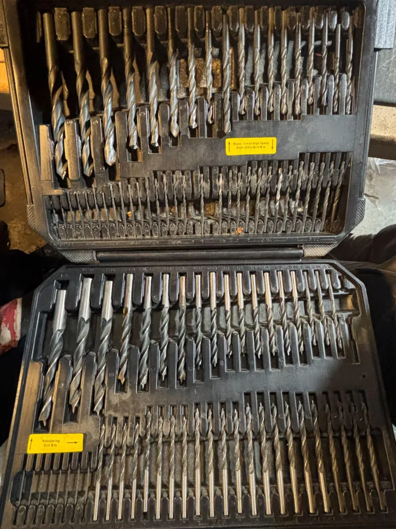 Large Drill Bit Set w/ Case – Metal, Wood & Multi-Size Bits - Sequim Estate Auction – A Life of Adventure & Humor | Ocean Bid Auction