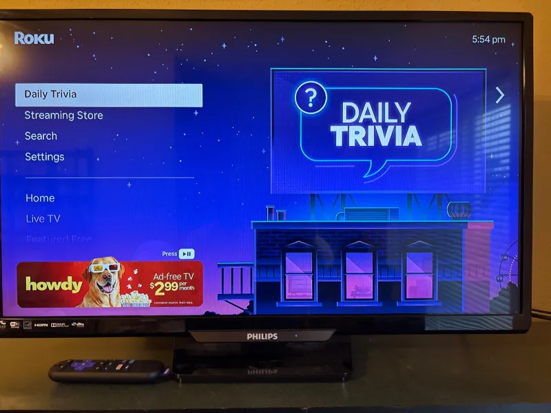 Philips 32” Roku Smart TV w Remote Streaming LED Television - Sequim Estate Auction – A Life of Adventure & Humor | Ocean Bid Auction