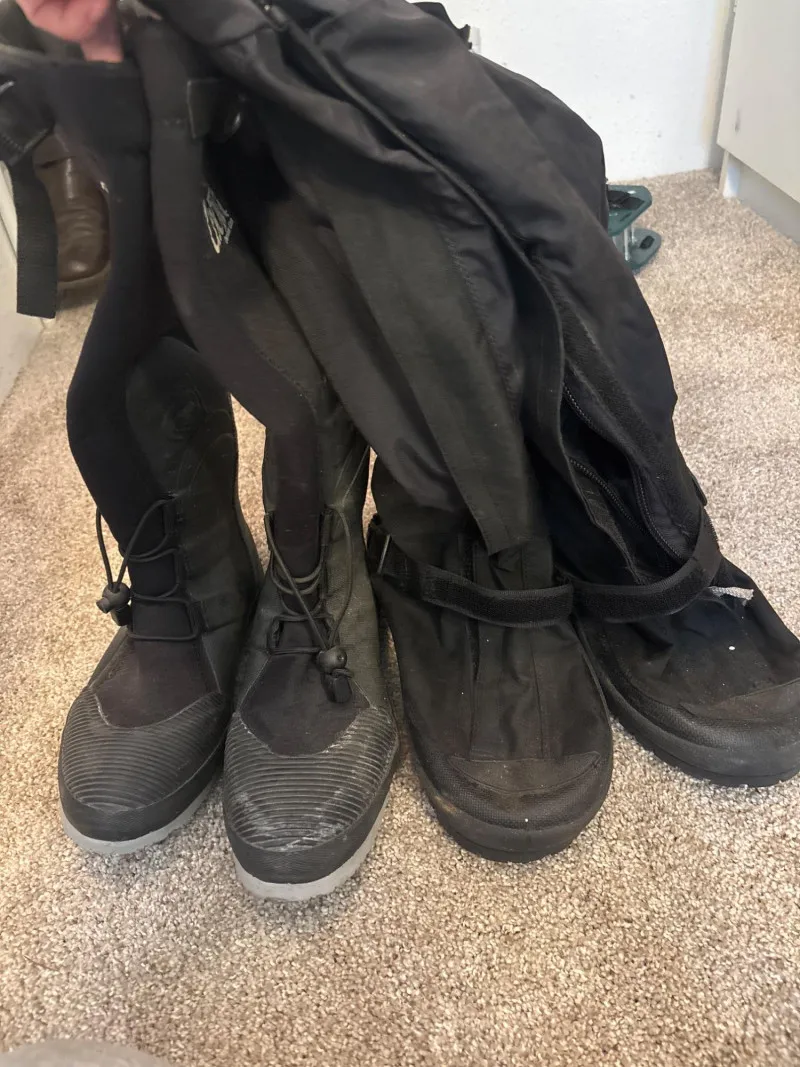 2 Pairs Wading Boots Chota MK200 & Neos Medium Fishing - Sequim Estate Auction – A Life of Adventure & Humor | Ocean Bid Auction