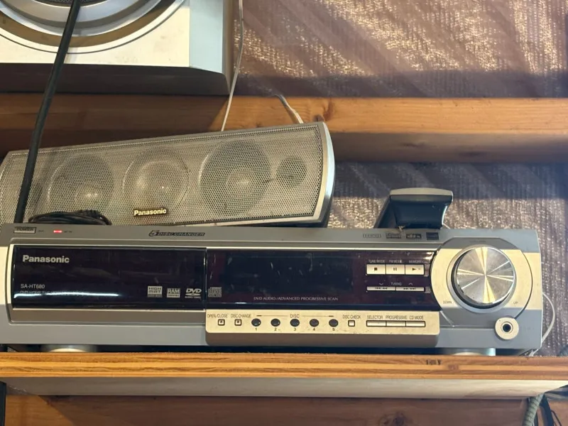 Panasonic Home Theater System DVD CD Receiver Speakers Sub - Sequim Estate Auction – A Life of Adventure & Humor | Ocean Bid Auction