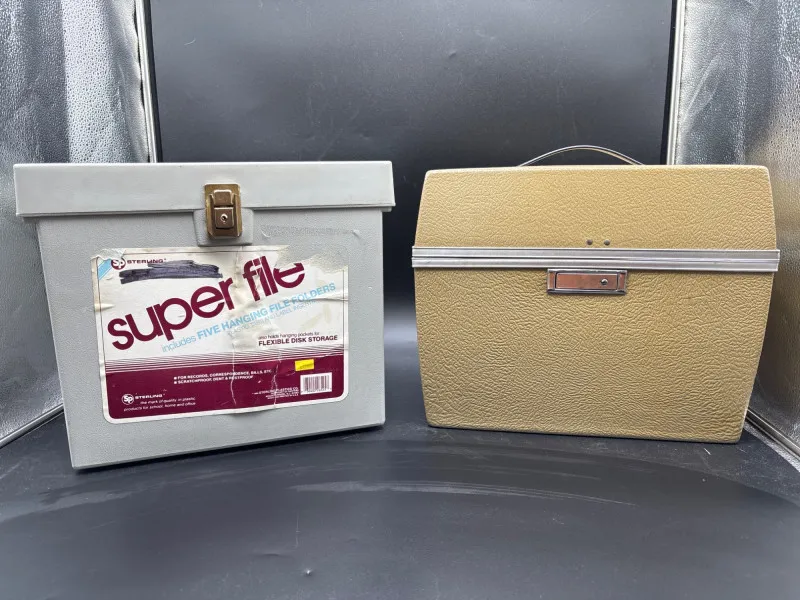 Retro File Storage Cases Super File & Carry Case Lot - Sequim Estate Auction – A Life of Adventure & Humor | Ocean Bid Auction