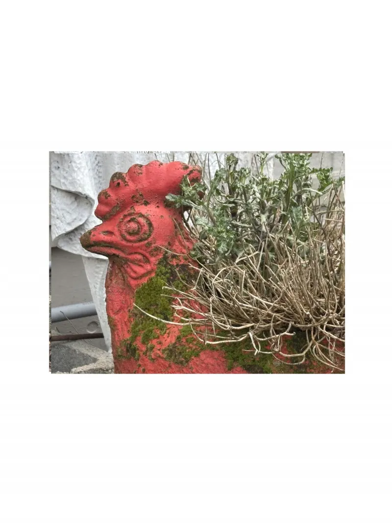 Vintage Concrete Chicken Planter – Rustic Garden Decor - Sequim Estate Auction – A Life of Adventure & Humor | Ocean Bid Auction