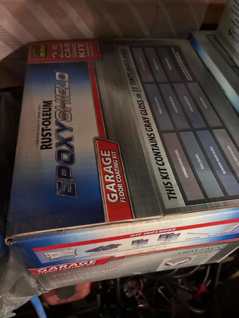 Rust-Oleum EpoxyShield Floor Coating 2.5 cars, New in Box, 2 kits - Sequim #2: Cars, Tools & Shop Liquidation – Everything Must Go! | Ocean Bid Auction