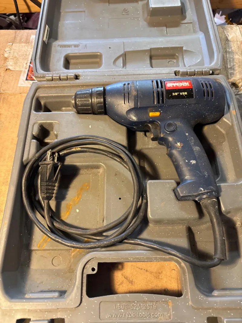 Ryobi 3/8" VSR Corded Drill w/ Case - Sequim #2: Cars, Tools & Shop Liquidation – Everything Must Go! | Ocean Bid Auction