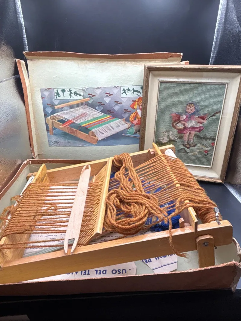 Small Vintage Hand Loom & Mid-Century Needlepoint - Designer Decor and Other Treasures | Ocean Bid Auction