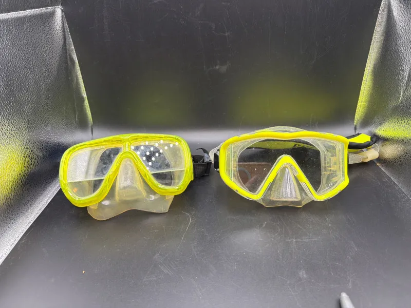 PROFESSIONAL PANORAMIC SCUBA MASKS | 2pc Set | Tempered Glass & Purge - Designer Decor and Other Treasures | Ocean Bid Auction