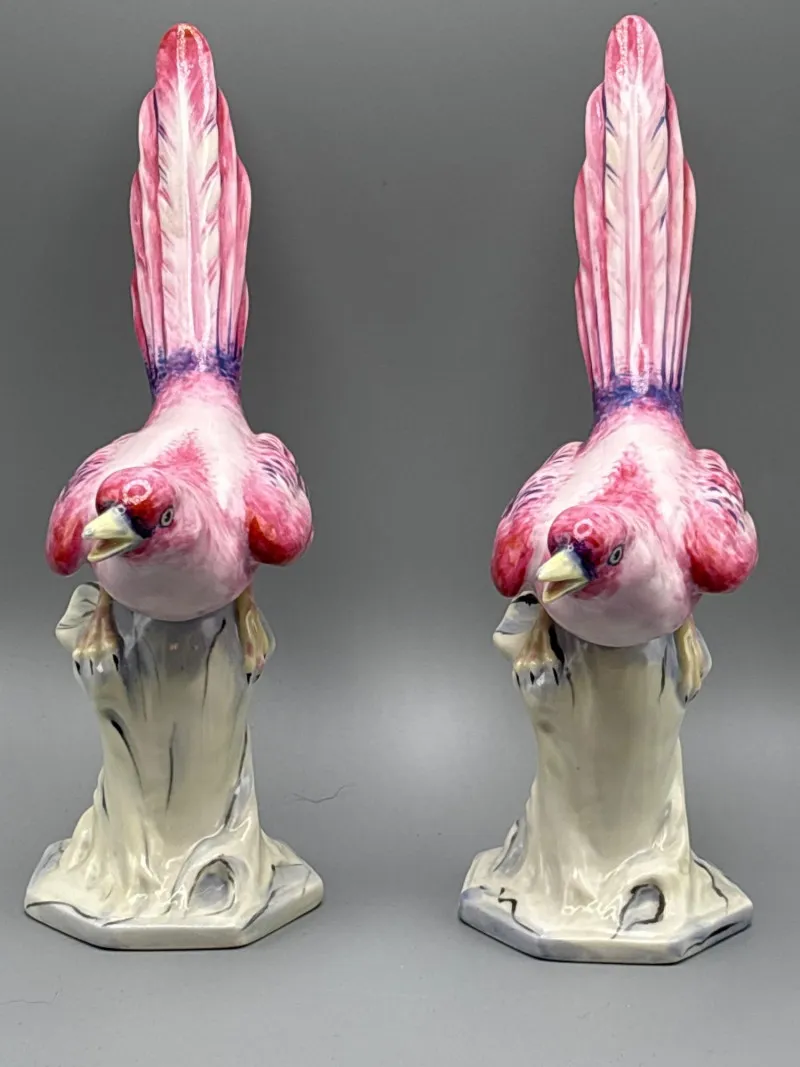 Rare 1963 Signed Portuguese Porcelain Birds - Hall House NY Metro - Designer Decor and Other Treasures | Ocean Bid Auction