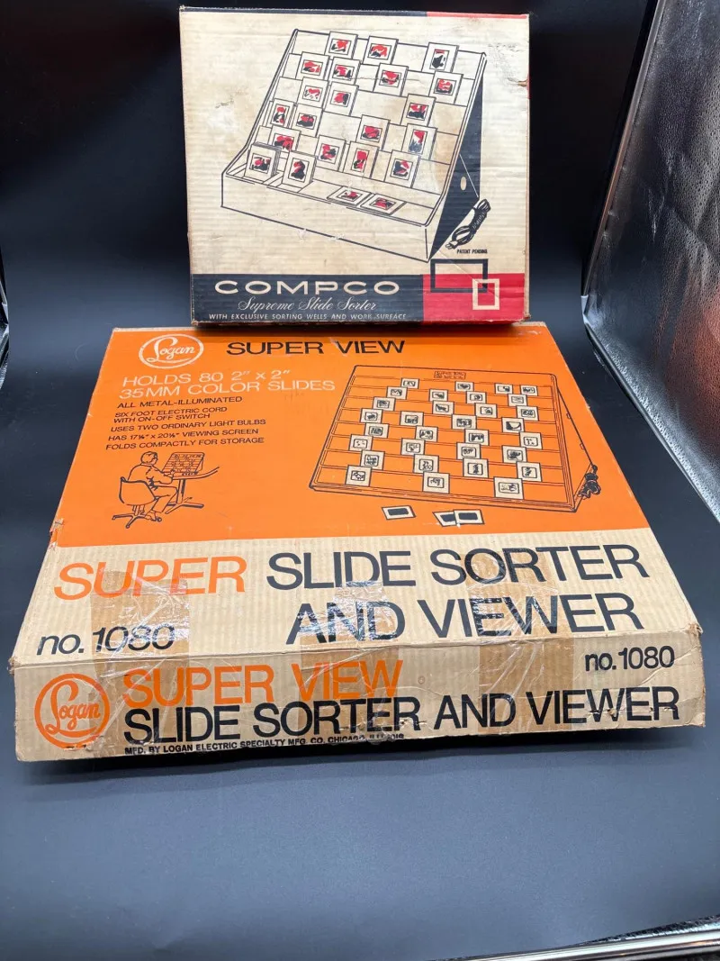 Vintage Logan & Compco Illuminated Slide Sorter Set - Designer Decor and Other Treasures | Ocean Bid Auction