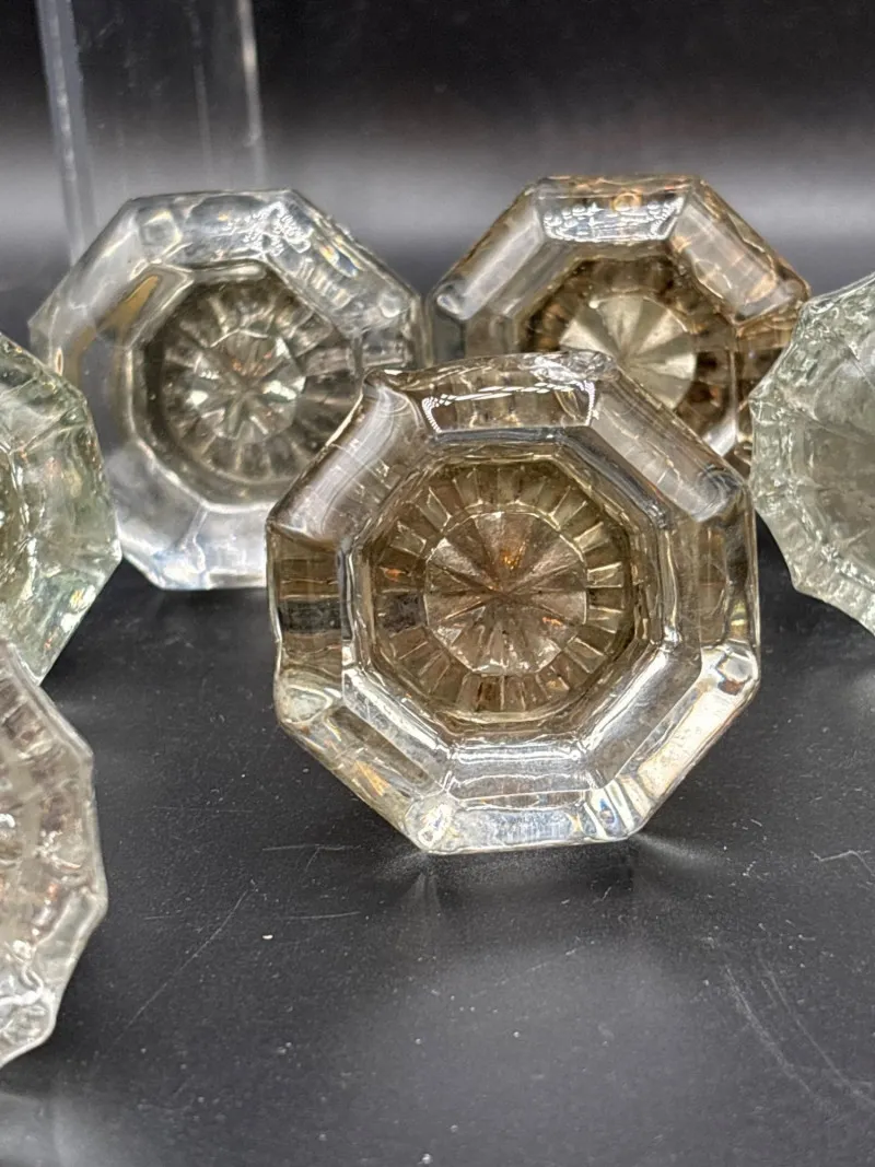 VINTAGE CUT-CRYSTAL STYLE DOOR KNOB SET | 6pc Brilliant Lot - Designer Decor and Other Treasures | Ocean Bid Auction