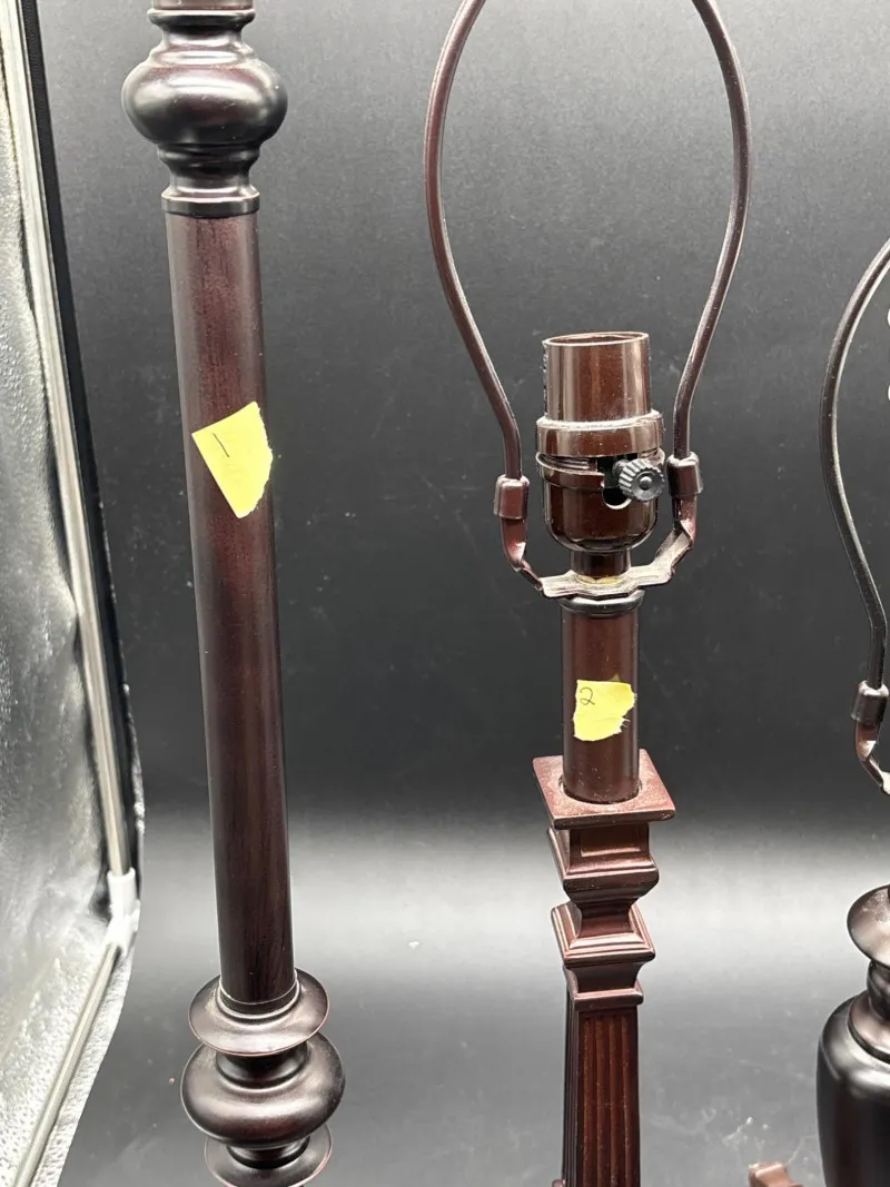 4pc Mixed Vintage Metal Table & Floor Lamp Collection - Designer Decor and Other Treasures | Ocean Bid Auction