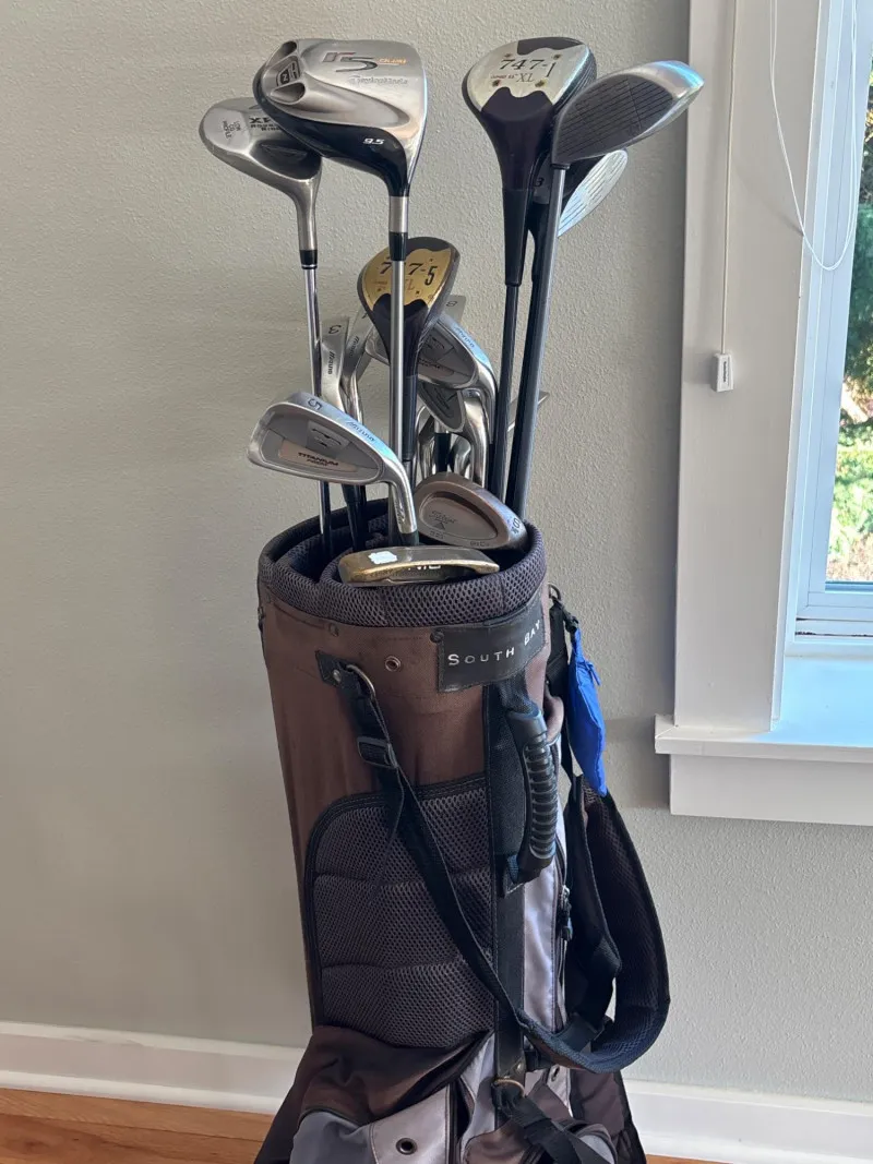 TaylorMade Spin Tech Bag & Mixed Golf Club Set - Designer Decor and Other Treasures | Ocean Bid Auction
