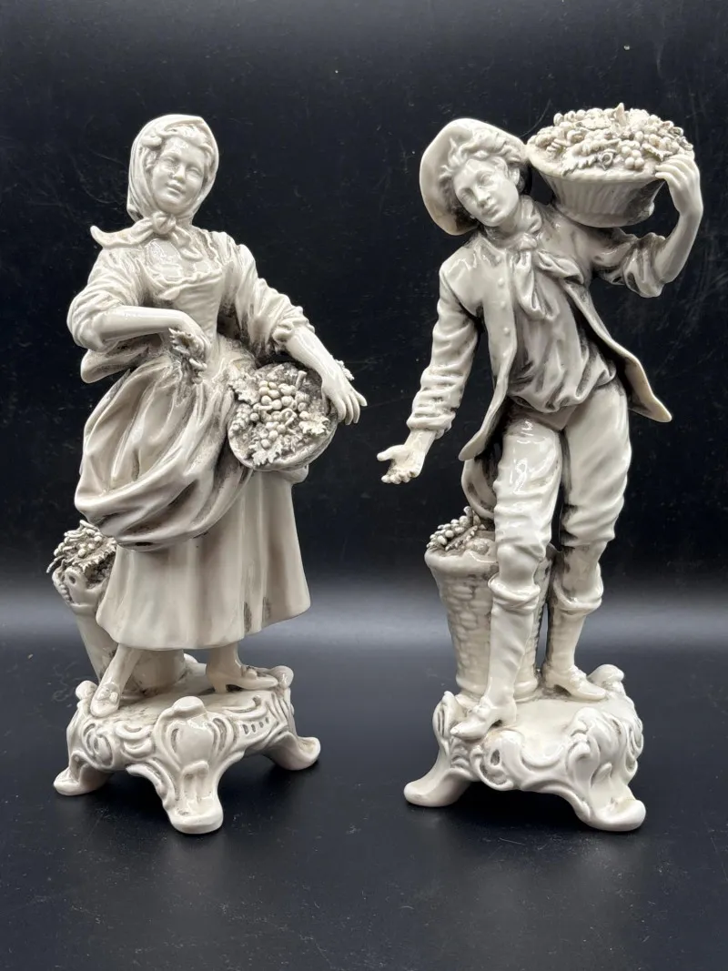 Vintage 1963 Capodimonte Porcelain Pair - Signed Pavia & Mortimer - Designer Decor and Other Treasures | Ocean Bid Auction
