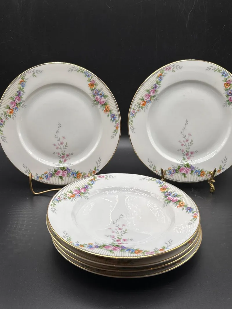 6pc Paul Muller Selb Bavaria Floral Dessert Plates - Designer Decor and Other Treasures | Ocean Bid Auction