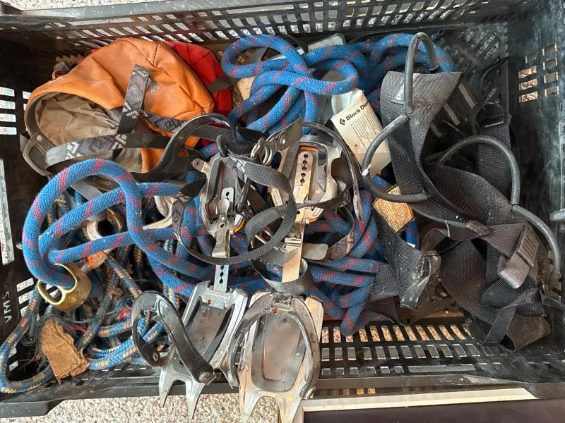 Professional Adjustable Climbing Crampons & Gear Lot - Designer Decor and Other Treasures | Ocean Bid Auction