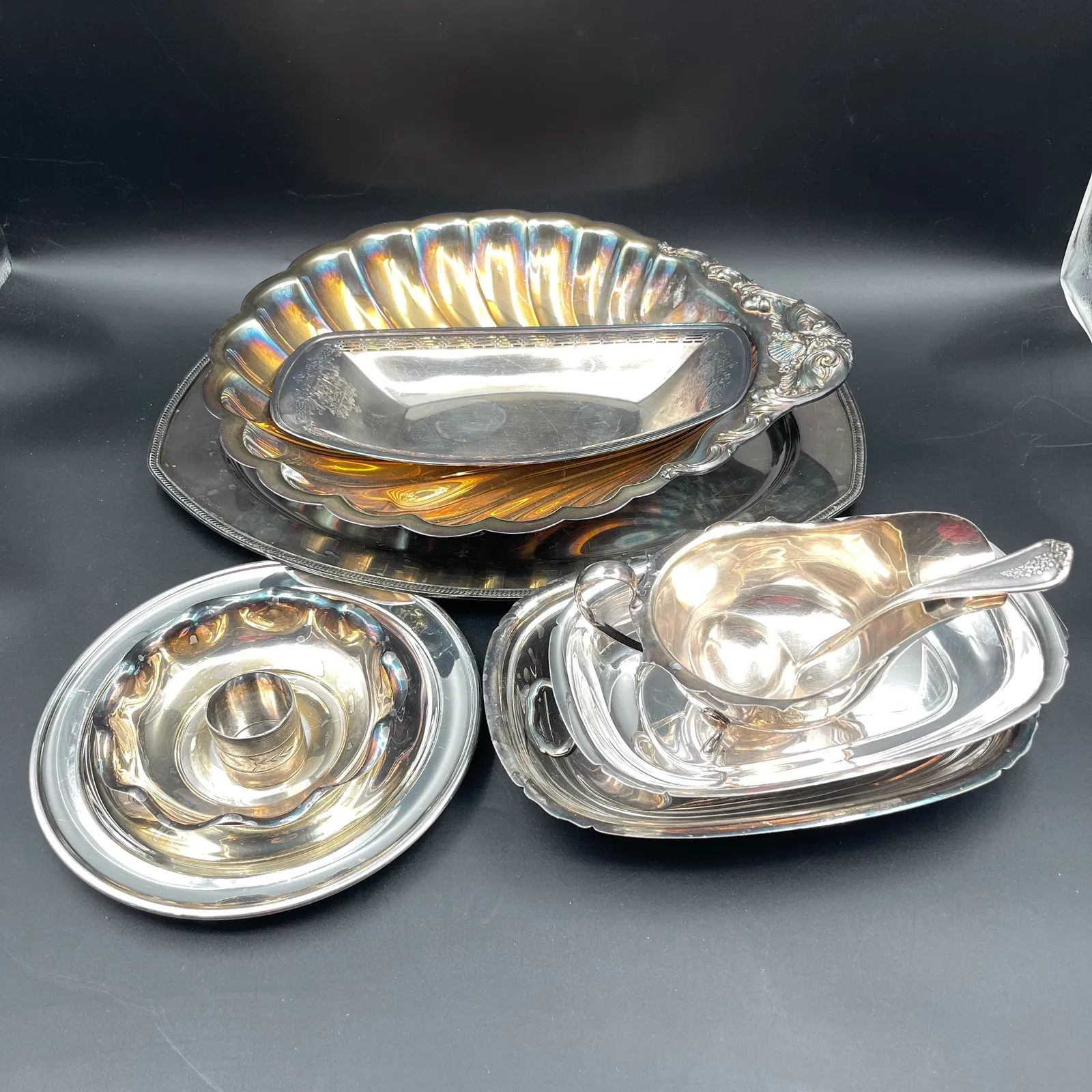 Vintage American Silver Plate Hollowware & Serving Estate Collection - Sterling Silver, Stones & Seattle History Estate Auction and 0% buyers premium! | Ocean Bid Auction