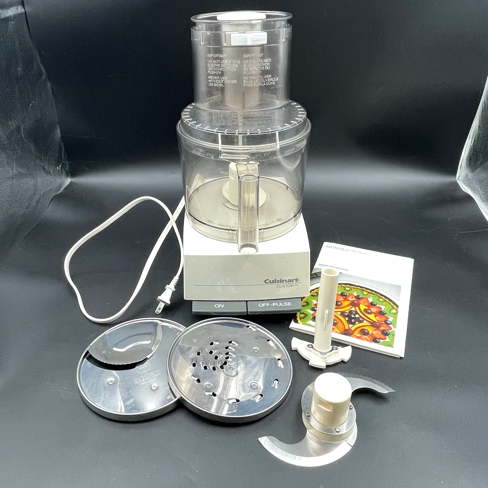 Cuisinart Custom 11 Food Processor with Accessories - Sterling Silver, Stones & Seattle History Estate Auction and 0% buyers premium! | Ocean Bid Auction