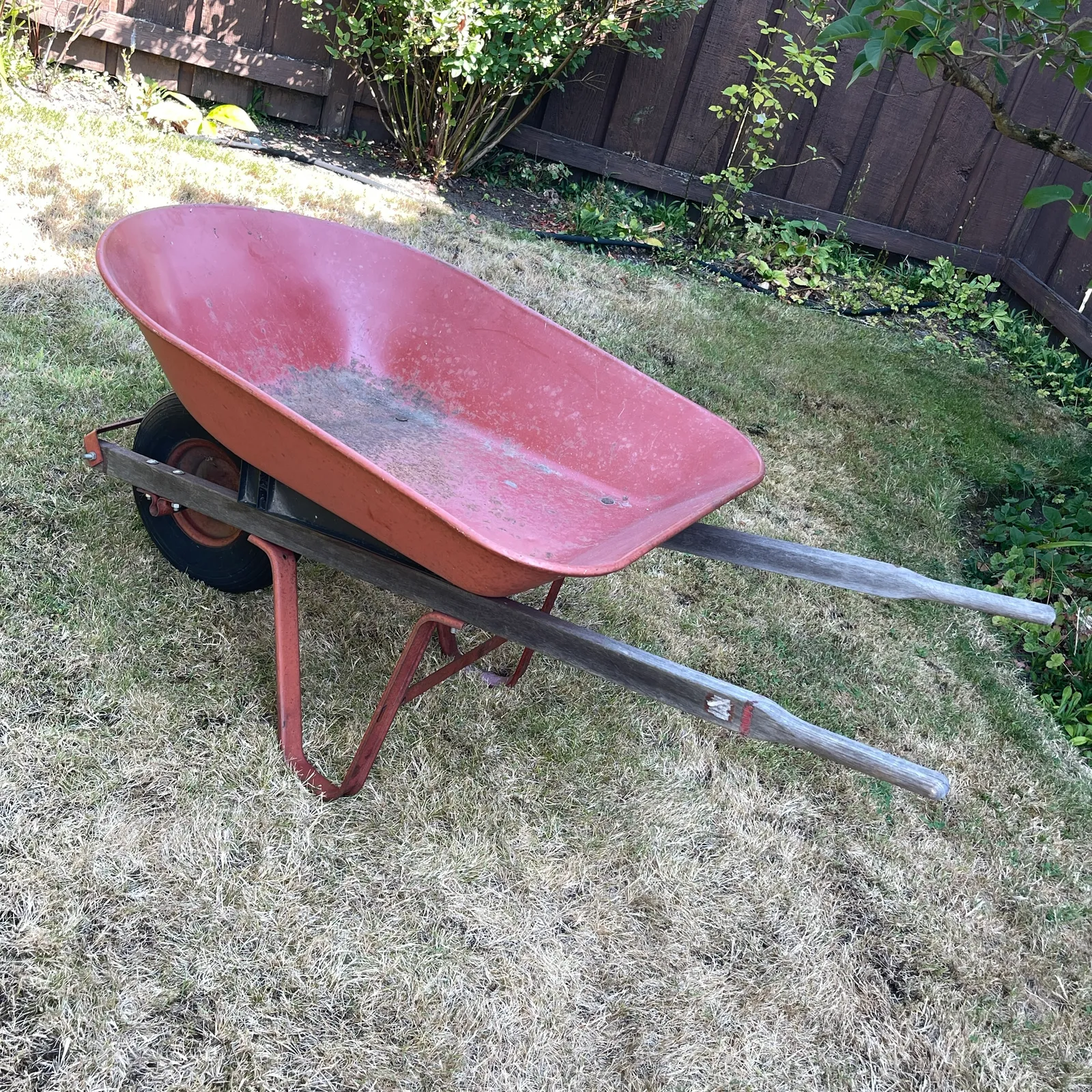 Vintage Red Metal Wheelbarrow - Sterling Silver, Stones & Seattle History Estate Auction and 0% buyers premium! | Ocean Bid Auction