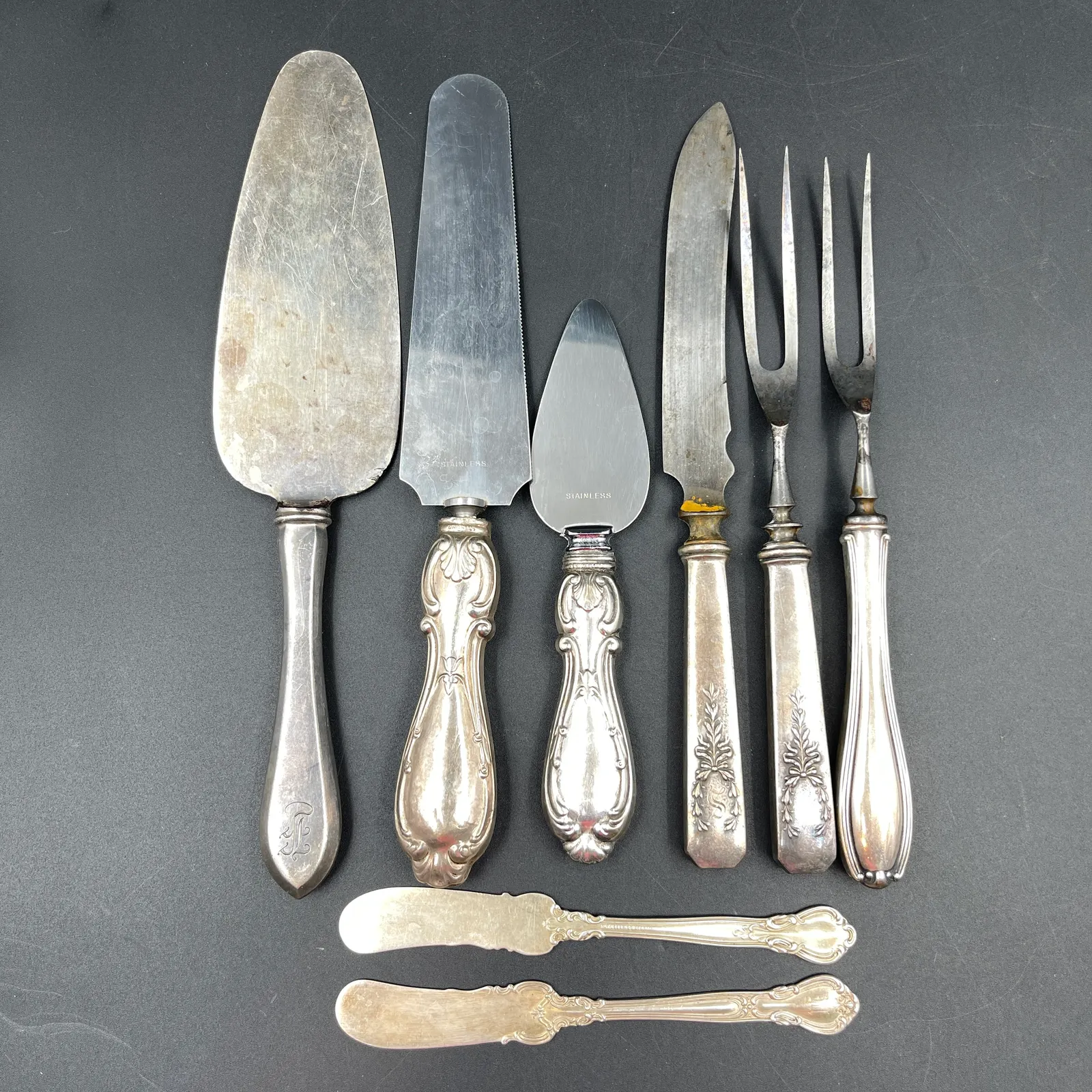 8 Pc Gorham Chantilly & La Modele Sterling Serving Lot – SHM Stratford - Sterling Silver, Stones & Seattle History Estate Auction and 0% buyers premium! | Ocean Bid Auction