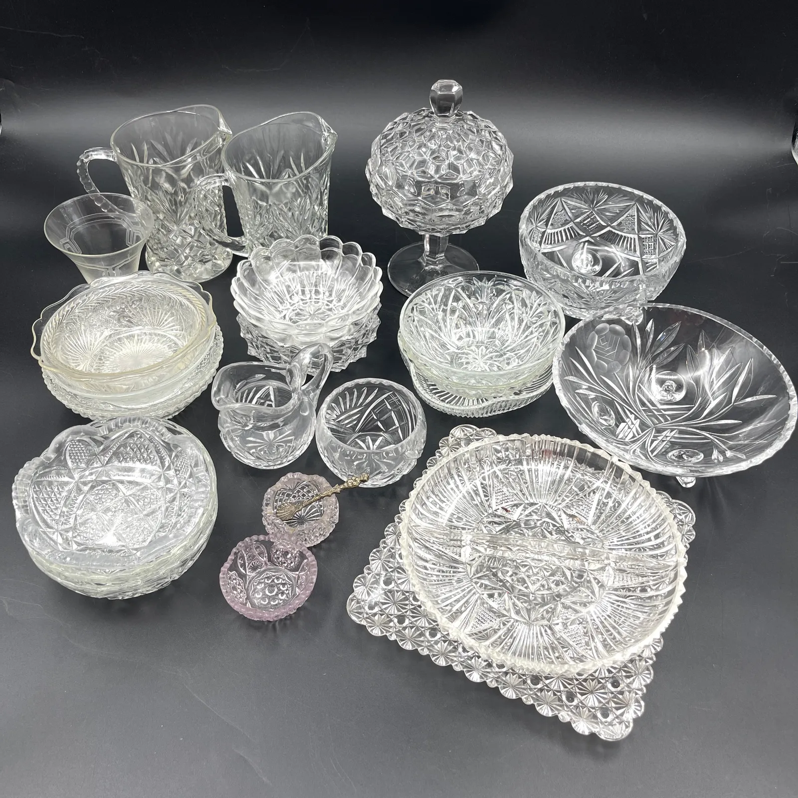 Vintage & Mid-Century Pattern Glass Accent Collection - Sterling Silver, Stones & Seattle History Estate Auction and 0% buyers premium! | Ocean Bid Auction