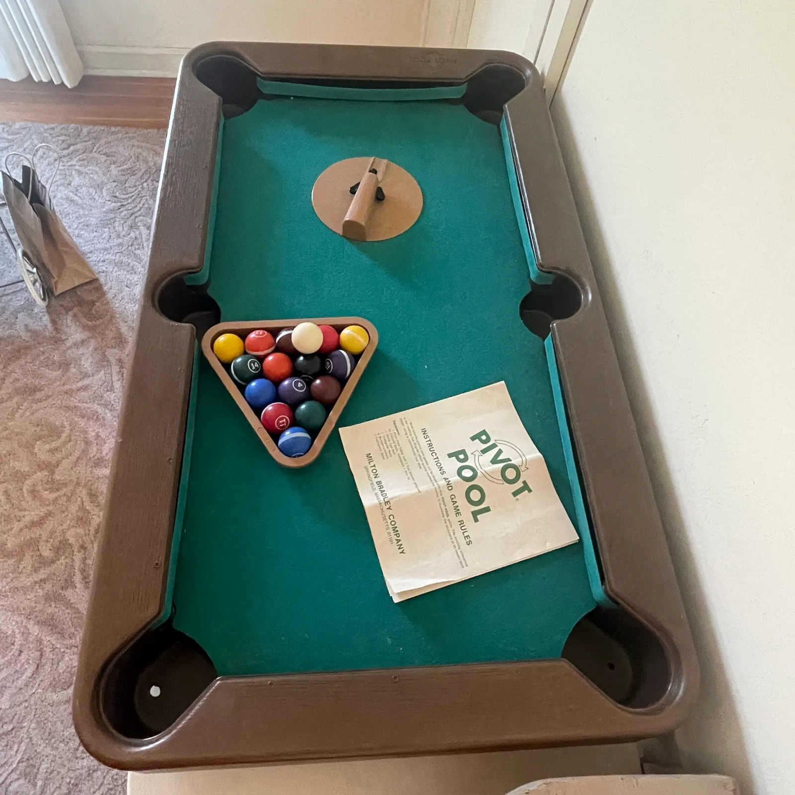 1972 Milton Bradley Pivot Pool Tabletop Game - Sterling Silver, Stones & Seattle History Estate Auction and 0% buyers premium! | Ocean Bid Auction