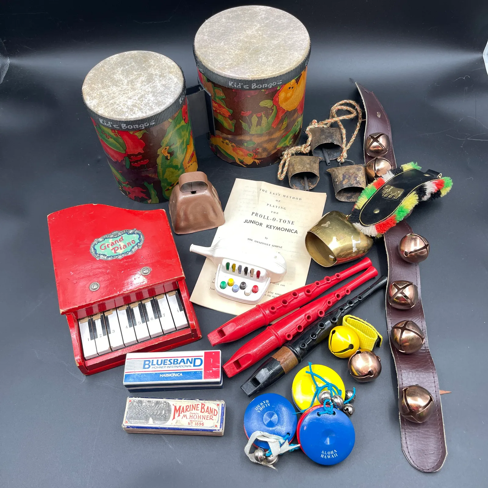 Vintage Toy Musical Instruments & Bells Collection - Sterling Silver, Stones & Seattle History Estate Auction and 0% buyers premium! | Ocean Bid Auction