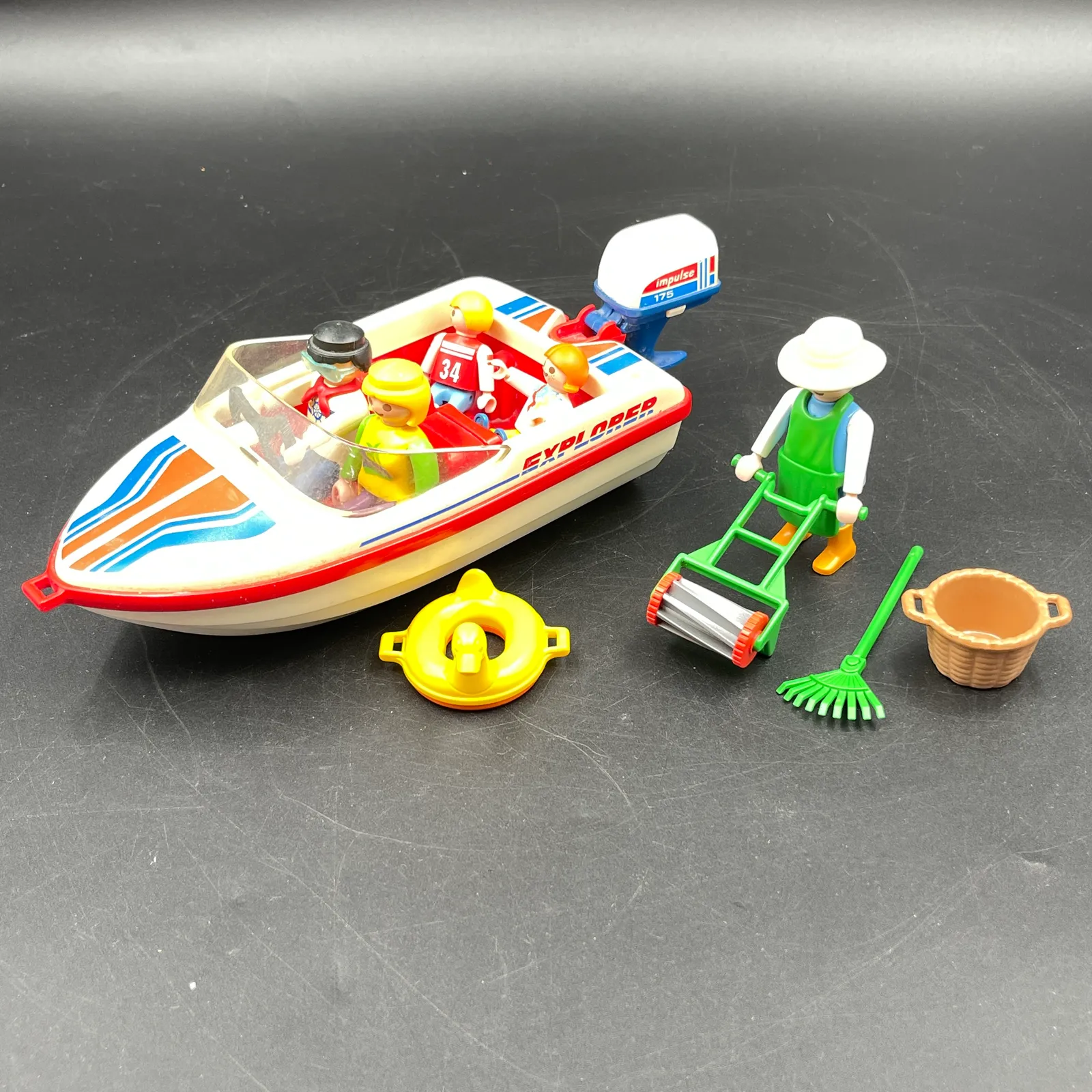 Vintage Playmobil Playpeople Explorer Boat & Figures - Sterling Silver, Stones & Seattle History Estate Auction and 0% buyers premium! | Ocean Bid Auction