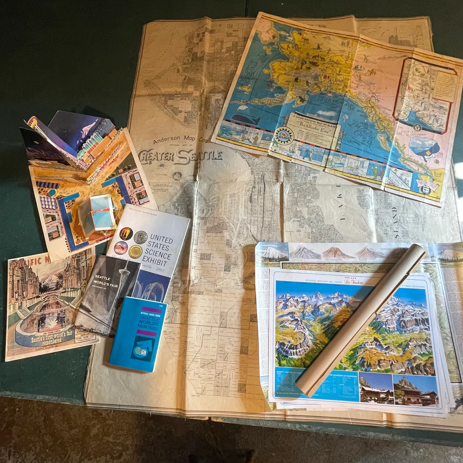 1909 Seattle Map, 1939 Alaska Map & World's Fair Ephemera - Sterling Silver, Stones & Seattle History Estate Auction and 0% buyers premium! | Ocean Bid Auction