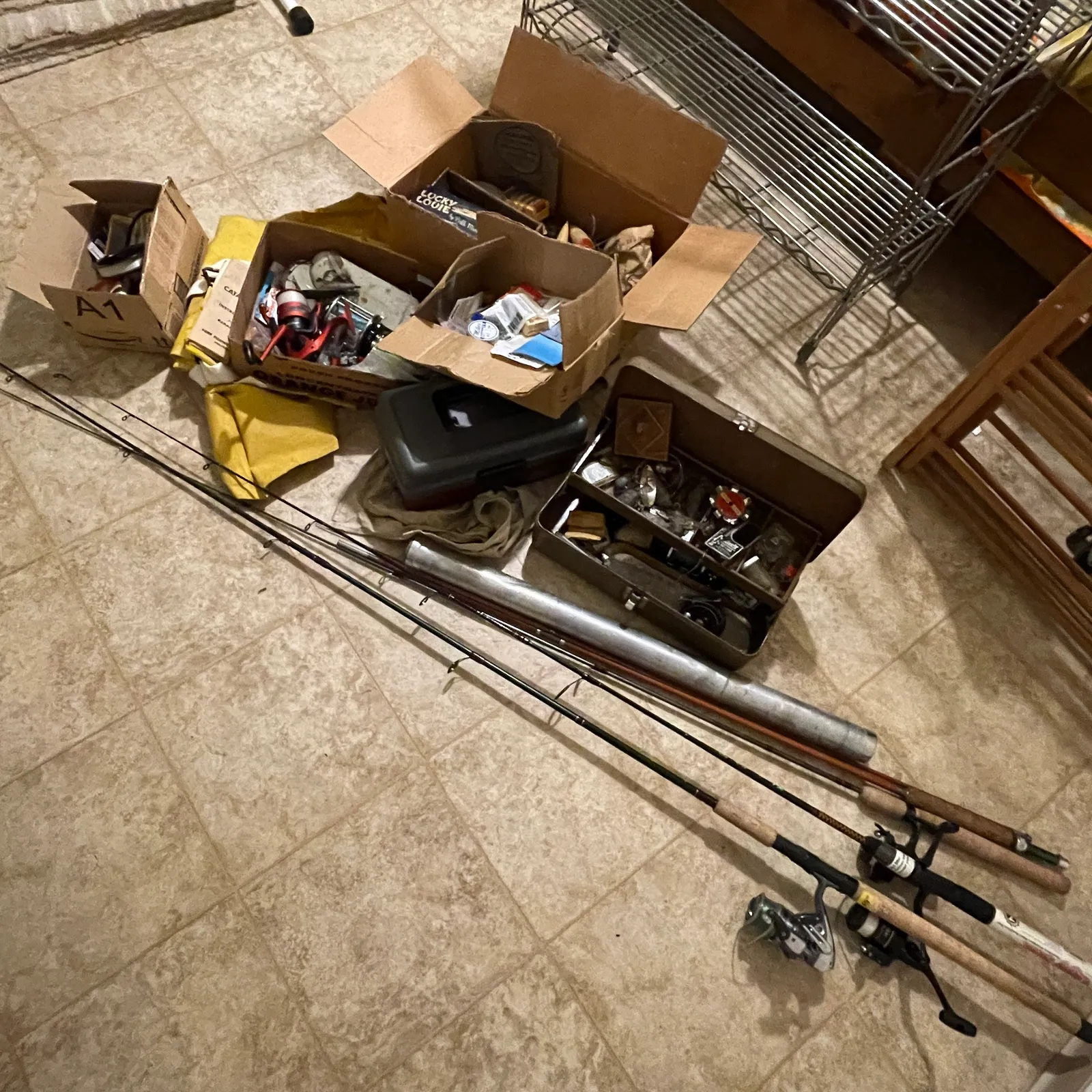 Vintage Fishing Rods, Reels & Tackle Lot - Sterling Silver, Stones & Seattle History Estate Auction and 0% buyers premium! | Ocean Bid Auction