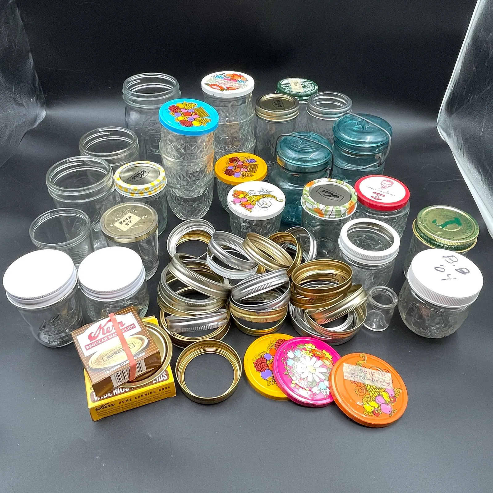 Vintage Kerr, Ball & Mason Canning Jar Lot - Sterling Silver, Stones & Seattle History Estate Auction and 0% buyers premium! | Ocean Bid Auction