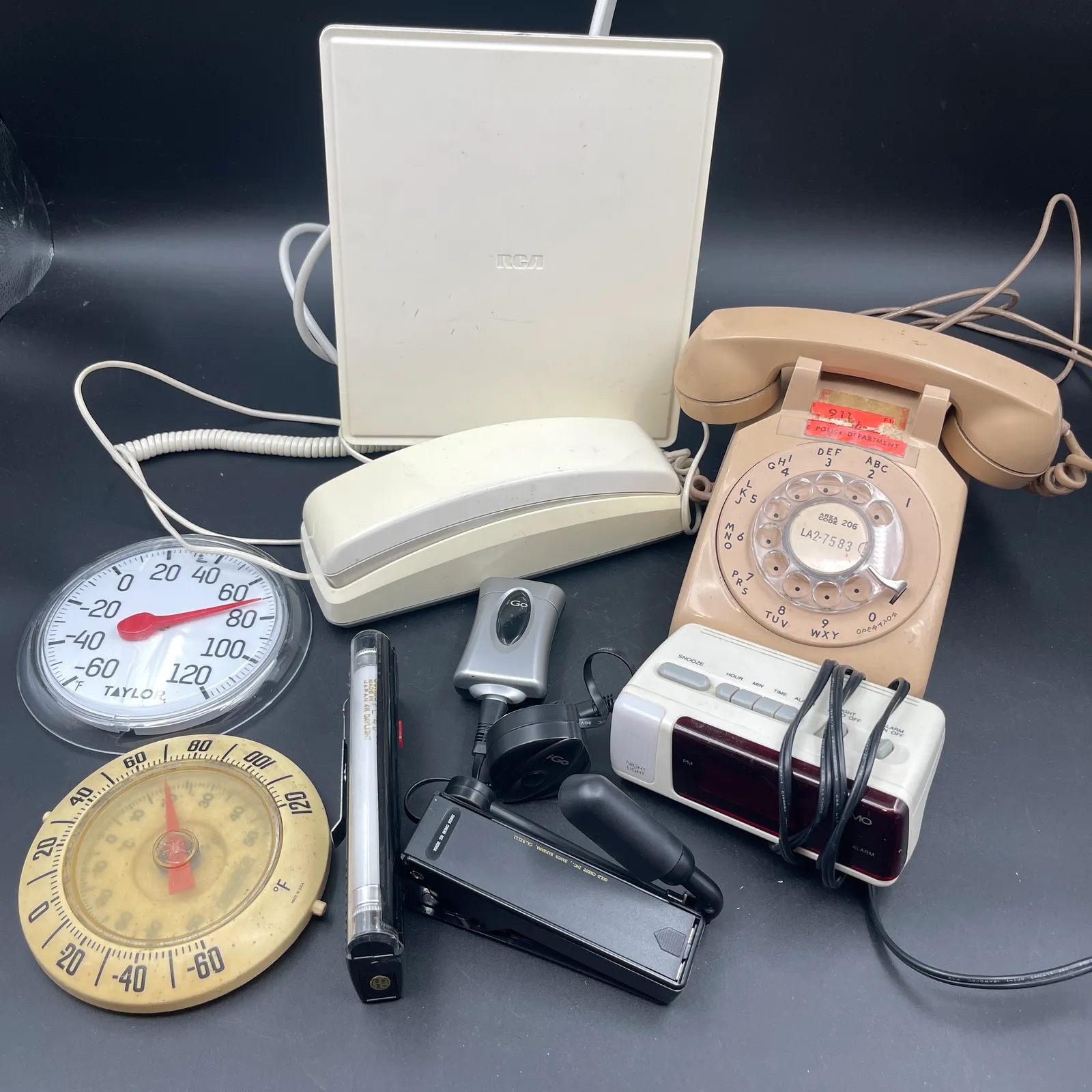 Vintage Rotary Police Phone, RCA & Taylor Lot - Sterling Silver, Stones & Seattle History Estate Auction and 0% buyers premium! | Ocean Bid Auction