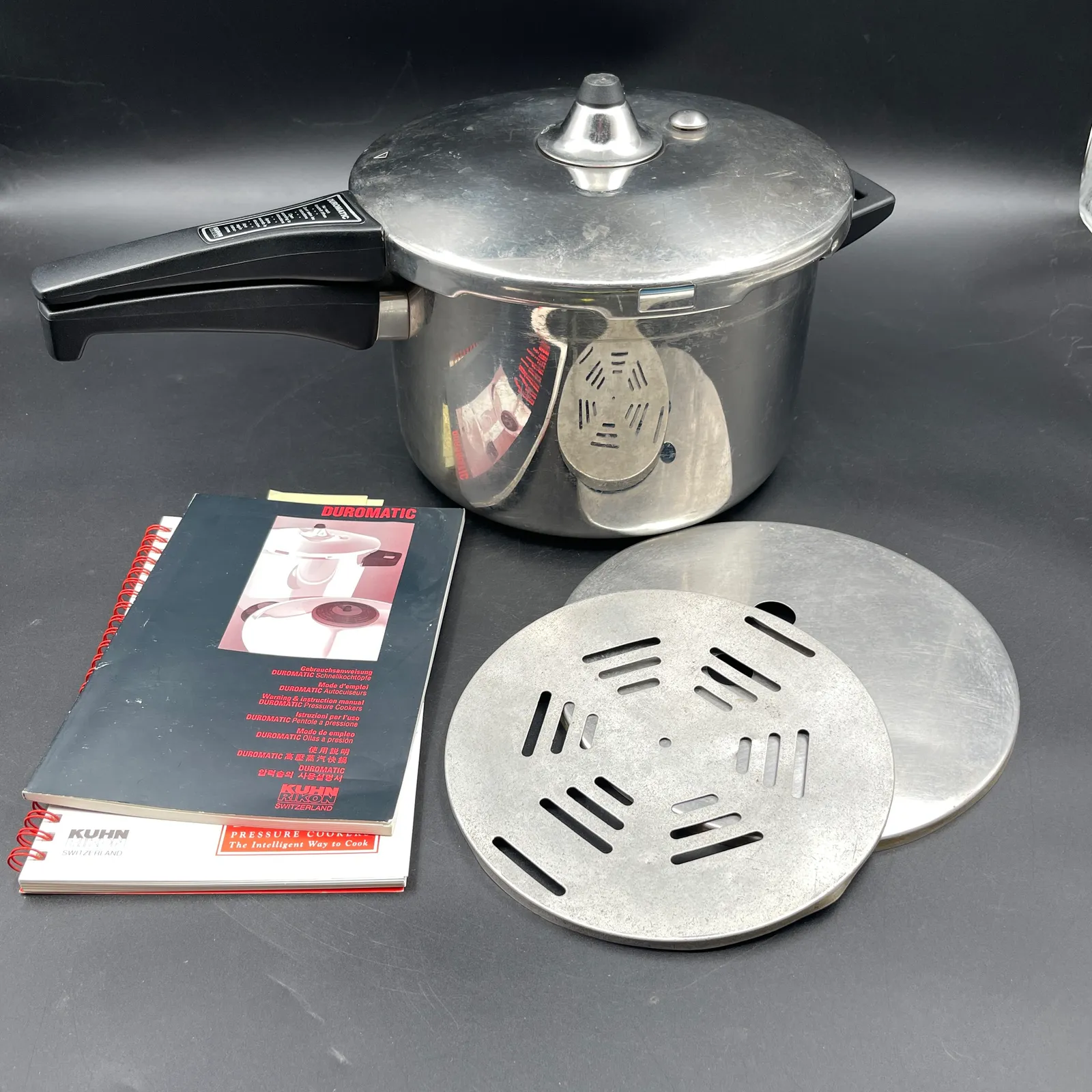 Kuhn Rikon Duromatic Swiss Pressure Cooker - Sterling Silver, Stones & Seattle History Estate Auction and 0% buyers premium! | Ocean Bid Auction