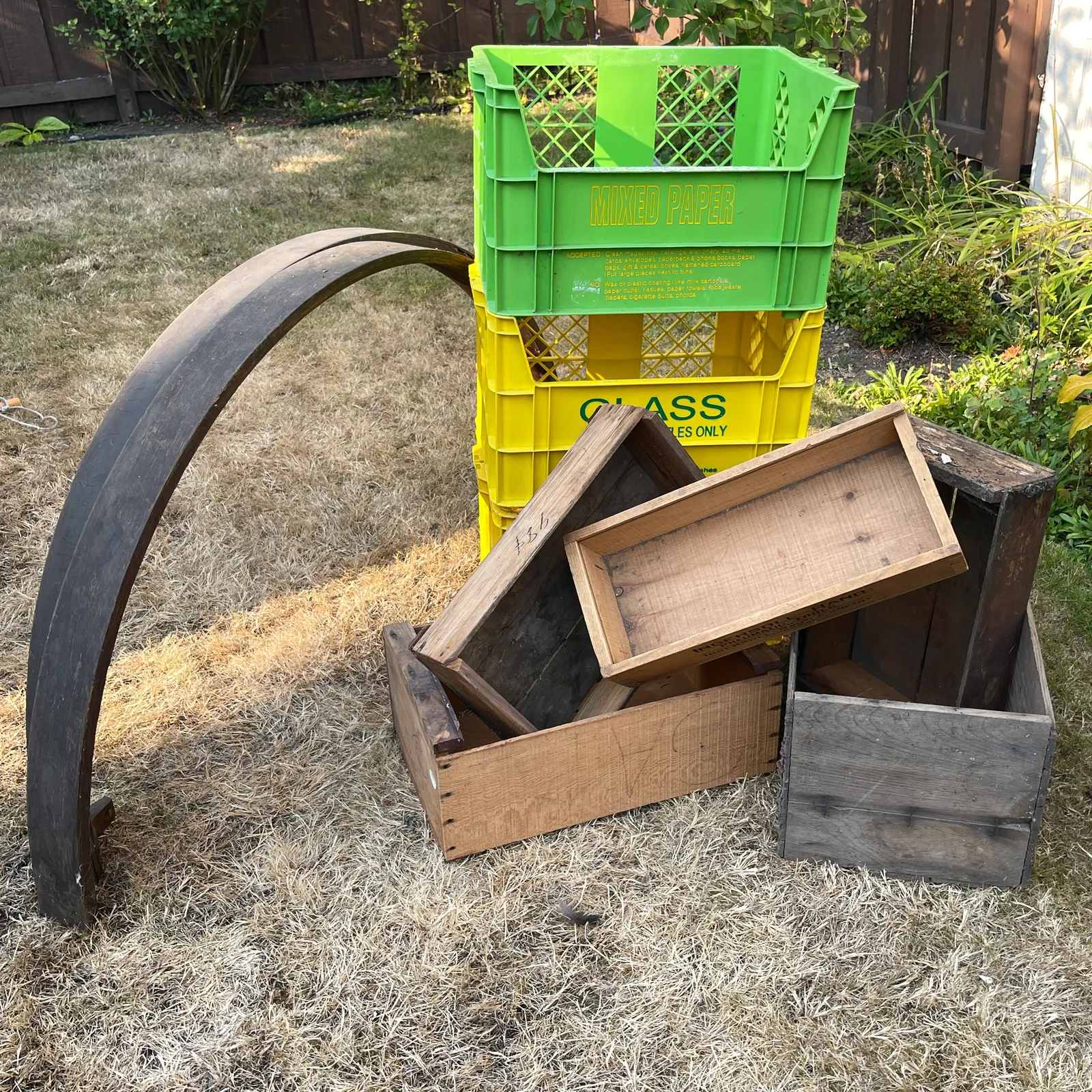 Vintage Wood Boxes, Milk Crates & Barrel Bands - Sterling Silver, Stones & Seattle History Estate Auction and 0% buyers premium! | Ocean Bid Auction