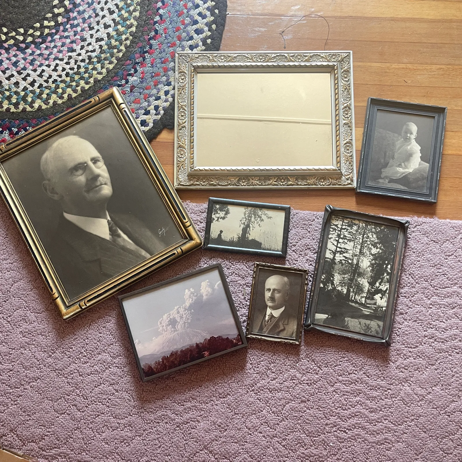 Antique Framed Portrait Photographs, Mirror & Scenic Photos - Sterling Silver, Stones & Seattle History Estate Auction and 0% buyers premium! | Ocean Bid Auction