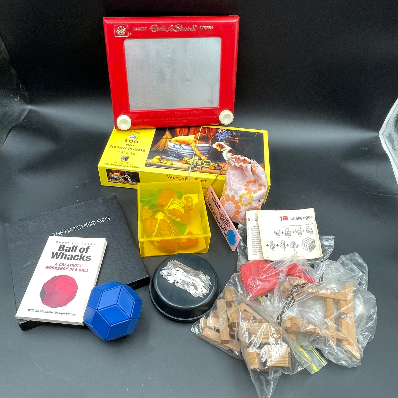 Vintage Brain Teasers, Etch A Sketch & Puzzles - Sterling Silver, Stones & Seattle History Estate Auction and 0% buyers premium! | Ocean Bid Auction