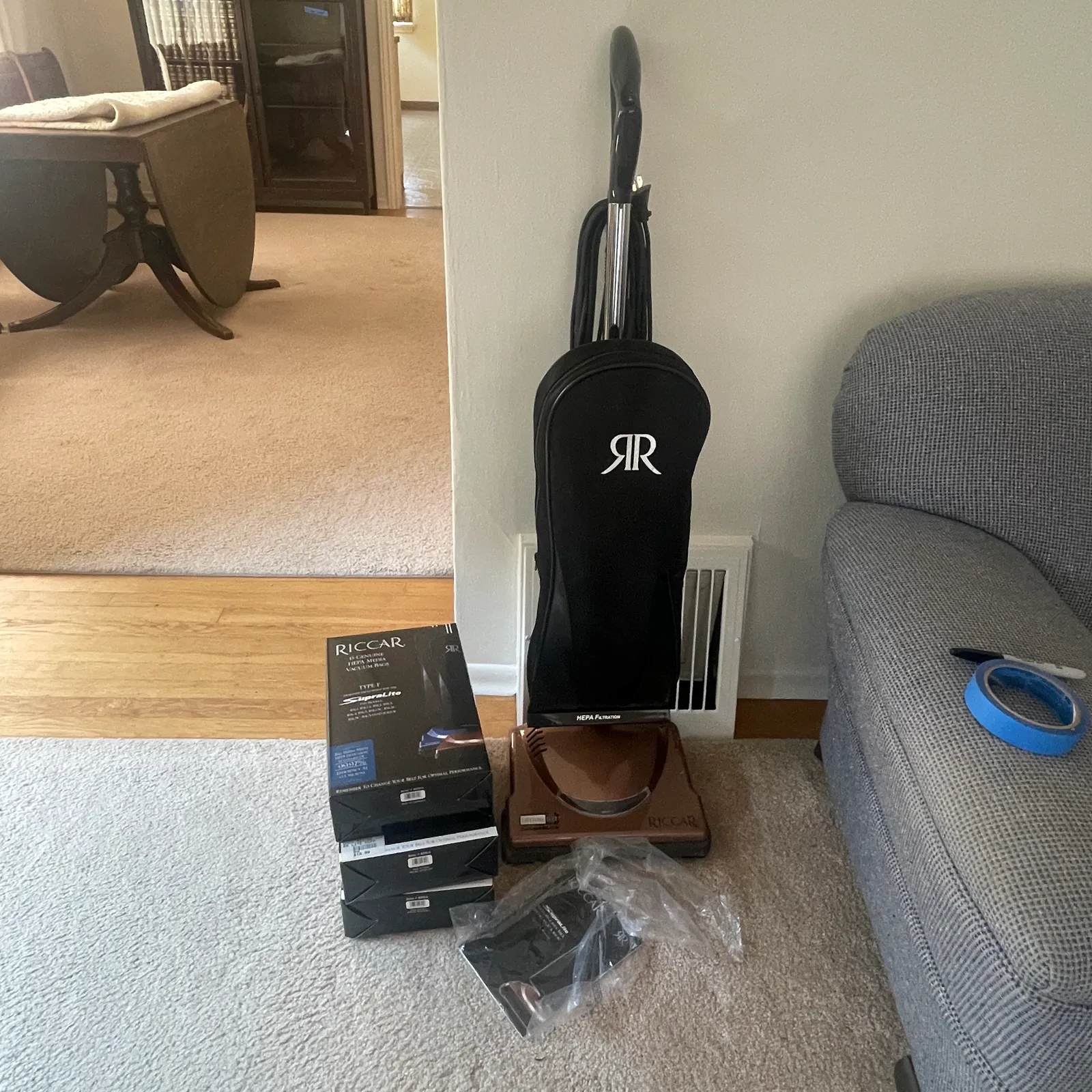 Riccar SupraLite Upright Vacuum with HEPA Bags - Sterling Silver, Stones & Seattle History Estate Auction and 0% buyers premium! | Ocean Bid Auction