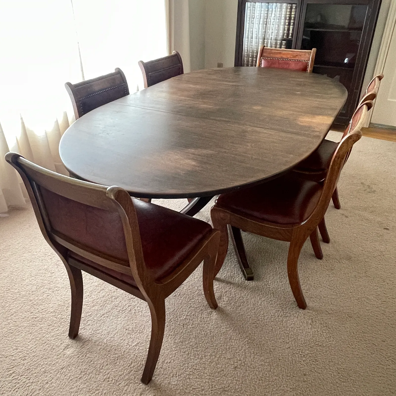 Vintage Drop Leaf Dining Table & 6 Chairs - Sterling Silver, Stones & Seattle History Estate Auction and 0% buyers premium! | Ocean Bid Auction