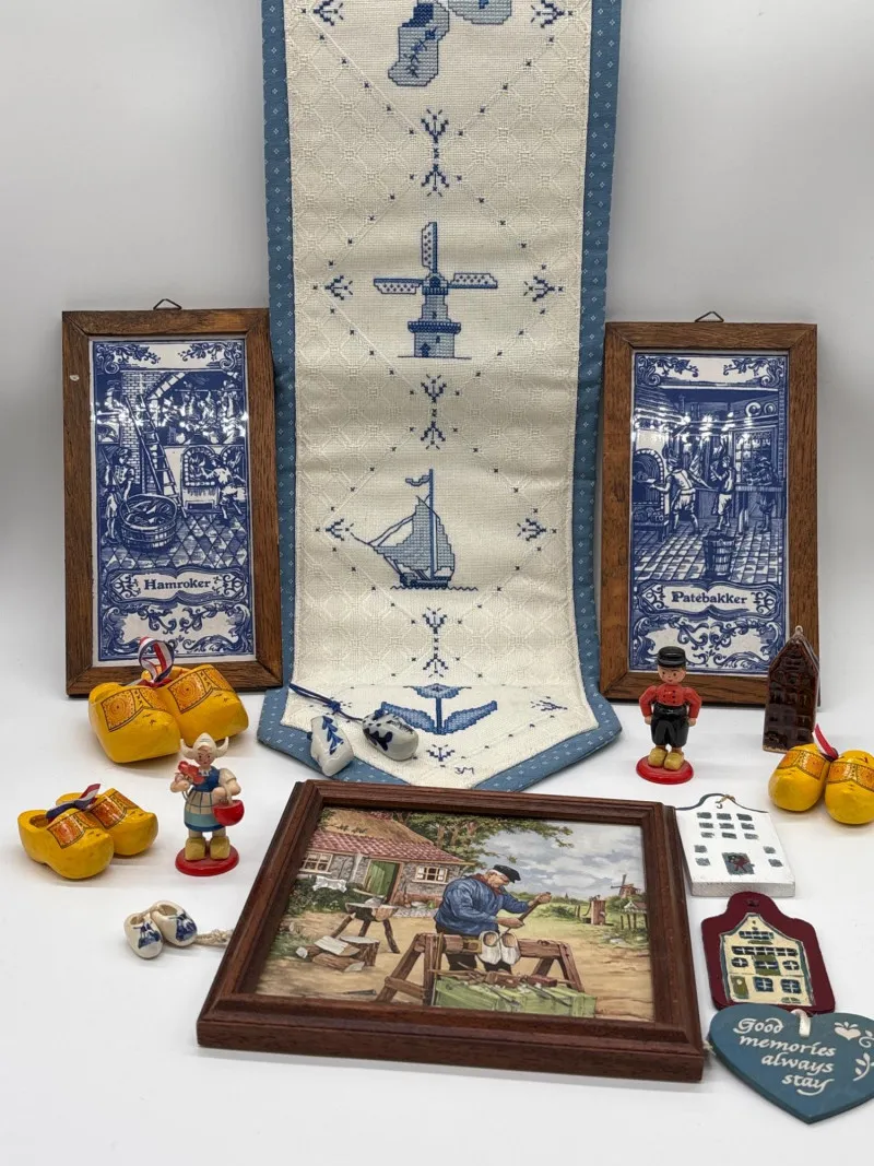 Dutch Heritage Decor Collection with Delft Art & Wall Hanging - Newcastle Estate Collection - STERLING SILVER, GOLD TEETH, Antiques & Collectibles | Ocean Bid Auction