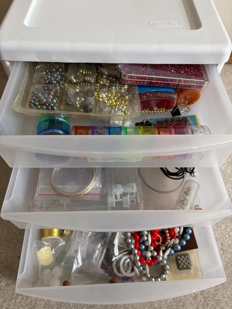 Jewelry Making Starter Kit. Some real stones mixed in. - Newcastle Estate Collection - STERLING SILVER, GOLD TEETH, Antiques & Collectibles | Ocean Bid Auction