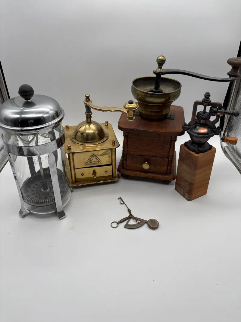 Vintage Coffeehouse Collection – Coffee Grinders, Pepper Mill & French - Newcastle Estate Collection - STERLING SILVER, GOLD TEETH, Antiques & Collectibles | Ocean Bid Auction